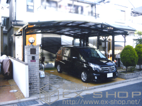 のカーポート カーブポートシグマ ワイドIII 積雪〜30cm対応 施工例