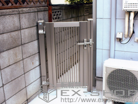 の門扉 シャレオR2型 片開き 柱使用 施工例