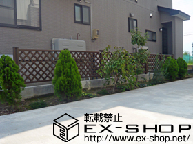 のフェンス・柵 ステイウッドフェンスM1型　間仕切りタイプ 施工例