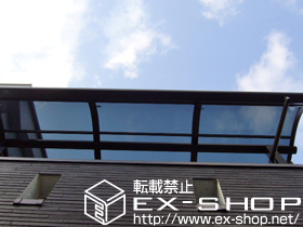 のバルコニー・ベランダ屋根 ライザーテラスII R型 単体 屋根タイプ 積雪〜20cm対応 施工例