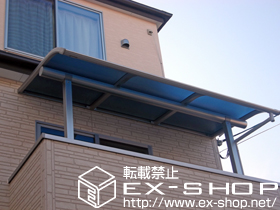 のバルコニー・ベランダ屋根 プレシオステラス R型 屋根タイプ 単体?積雪〜20cm対応 施工例