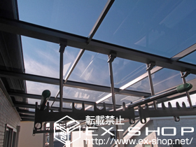 のバルコニー・ベランダ屋根 パワーアルファ F型 屋根タイプ 単体　積雪〜30cm対応 施工例