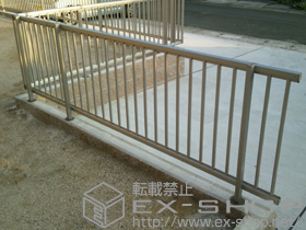 のフェンス・柵 レスティナフェンス22型 自由柱施工 施工例