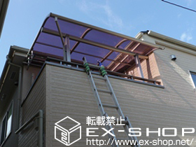 のバルコニー・ベランダ屋根 ヴェクターテラス R型 屋根タイプ 単体 積雪〜20cm対応 施工例