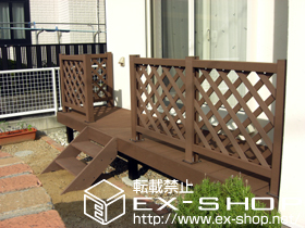 のウッドデッキ リウッドデッキ200＋リウッドデッキフェンス2型 施工例