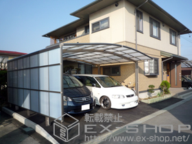 のカーポート カーブポートシグマIII ワイド 積雪〜30?対応 施工例