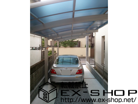 のバルコニー・ベランダ屋根 プレシオステラス R型 屋根タイプ 連棟 積雪〜20cm対応 施工例