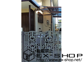 のテラス屋根 ライザーテラスII F型 ルーフタイプ 単体 積雪〜20cm対応 施工例