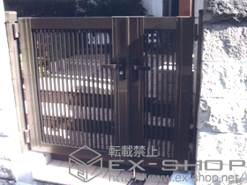 の門扉 プリレオ R2型 両開き+外開き持送り両開き用 施工例