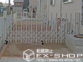 のカーゲート アルシャインII PG型R Aタイプ ノンレール 片開き 施工例