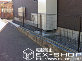 のフェンス・柵 イーネットフェンス1F型 自由柱タイプ 施工例