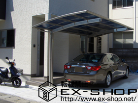 のカーポート プレシオスポート 積雪〜20cm対応＋着脱式補助柱 2本入 施工例