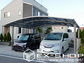 のカーポート カーブポートシグマIII ワイド 積雪〜20cm対応 施工例