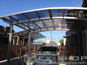 のカーポート カーブポートシグマ? ワイド 積雪〜30cm対応 施工例