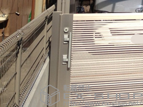 のフェンス・柵 ハイグリッドフェンスN1型 間仕切りタイプ 施工例