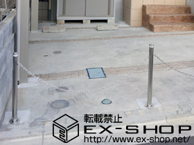 のカーゲート スペースガードS48型　埋込式 施工例