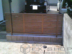 のフェンス・柵 エクスラインフェンス5型 自由柱使用 施工例