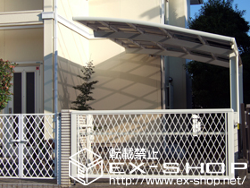 のカーゲート エクスラインアップゲート 4型 電動式 施工例