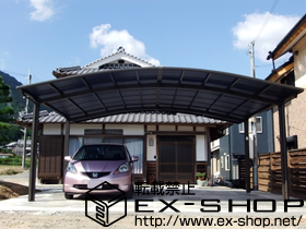 のカーポート カーブポートシグマIII   ワイド　積雪〜20cm対応 施工例