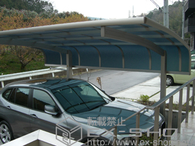 のカーポート プレシオスポート アルファ 積雪〜20cm対 施工例
