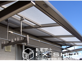 のバルコニー・ベランダ屋根 ライザーテラスII F型 ルーフタイプ 施工例