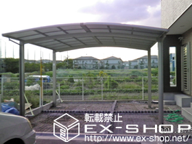 のカーポート カーブポートシグマIII ワイド 積雪〜20cm対応 施工例