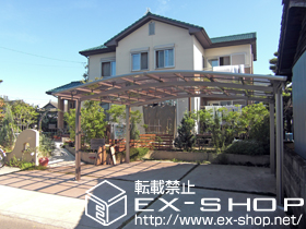 のカーポート カーブポートシグマIII ワイド　積雪〜20cm対応 施工例