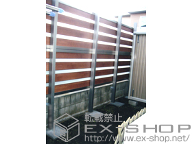 のフェンス・柵 ライフモダンII YP型　間仕切りタイプ アルミ多段柱II施工 施工例