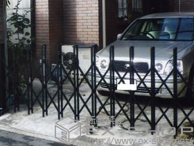 のカーゲート トリップゲート PA型 ノンレール 片開き 施工例