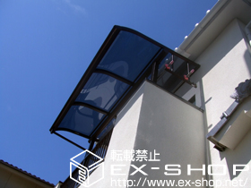 のバルコニー・ベランダ屋根 プレシオステラス R型 屋根タイプ 単体 積雪〜20ｃｍ対応 施工例