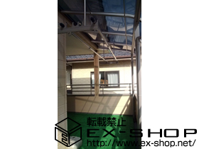 のバルコニー・ベランダ屋根 ライザーテラスII R型 屋根タイプ 連棟　積雪〜20cm対応 施工例