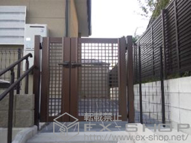 のフェンス・柵 イーネットフェンス1F型 自由柱タイプ 施工例