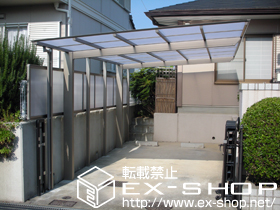 のカーポート アーキフィット　積雪〜30cm対応＋補助柱部品セット1ST 施工例