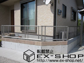 のフェンス・柵 レスティナメッシュフェンス2型 自由柱タイプ 施工例