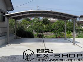 のカーポート カーブポートシグマIII ワイド 積雪〜20cm対応 施工例