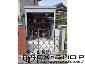 のカーゲート トリップゲート PA型 ノンレール 片開き 施工例