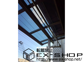 のバルコニー・ベランダ屋根 パワーアルファ L型 屋根タイプ 単体 施工例