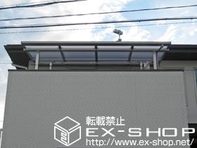 のバルコニー・ベランダ屋根 ライザーテラスII F型 屋根タイプ 単体 積雪〜20cm対応 施工例