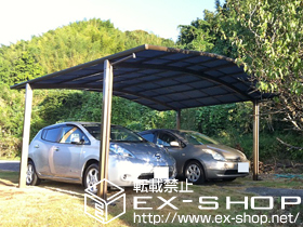 のカーポート カーブポートシグマIII ワイド 積雪〜20cm対応 施工例