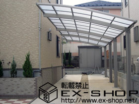 のカーポート カーブポートシグマIII 縦連棟 積雪〜30ｃｍ対応 施工例