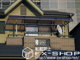 のバルコニー・ベランダ屋根 ライザーテラスII R型 屋根タイプ 単体積雪〜20cm対応 施工例