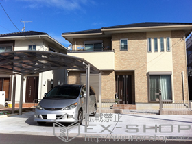 のカーポート プレシオスポート ワイド　積雪〜20cm対応 施工例