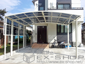 のカーポート カーブポートシグマIIIワイド　積雪対応〜30cm 施工例