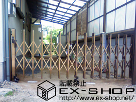 のカーゲート アルシャインII M型 Aタイプ ノンレール 片開き 施工例