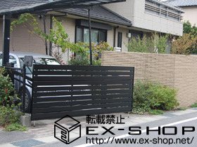 のカーゲート オーバードアS5型 電動式＋オーバードア用LED照明 施工例