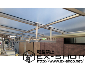 のバルコニー・ベランダ屋根 ヴェクターテラス F型 屋根タイプ 連棟 積雪〜20cm対応 施工例