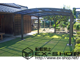 のカーポート カーブポートシグマIII ワイド 積雪〜20cm対応 施工例