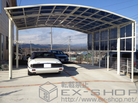 のカーポート カーブポートシグマIII ワイド　積雪〜30cm対応 施工例