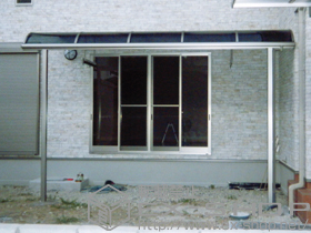 のテラス屋根 ライザーテラスII R型 テラスタイプ 単体　積雪〜20cm対応 施工例