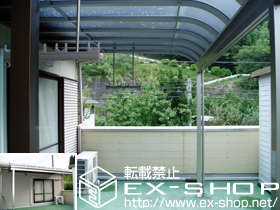 のテラス屋根 ライザーテラスII R型 テラスタイプ 単体　積雪〜20cm対応 施工例